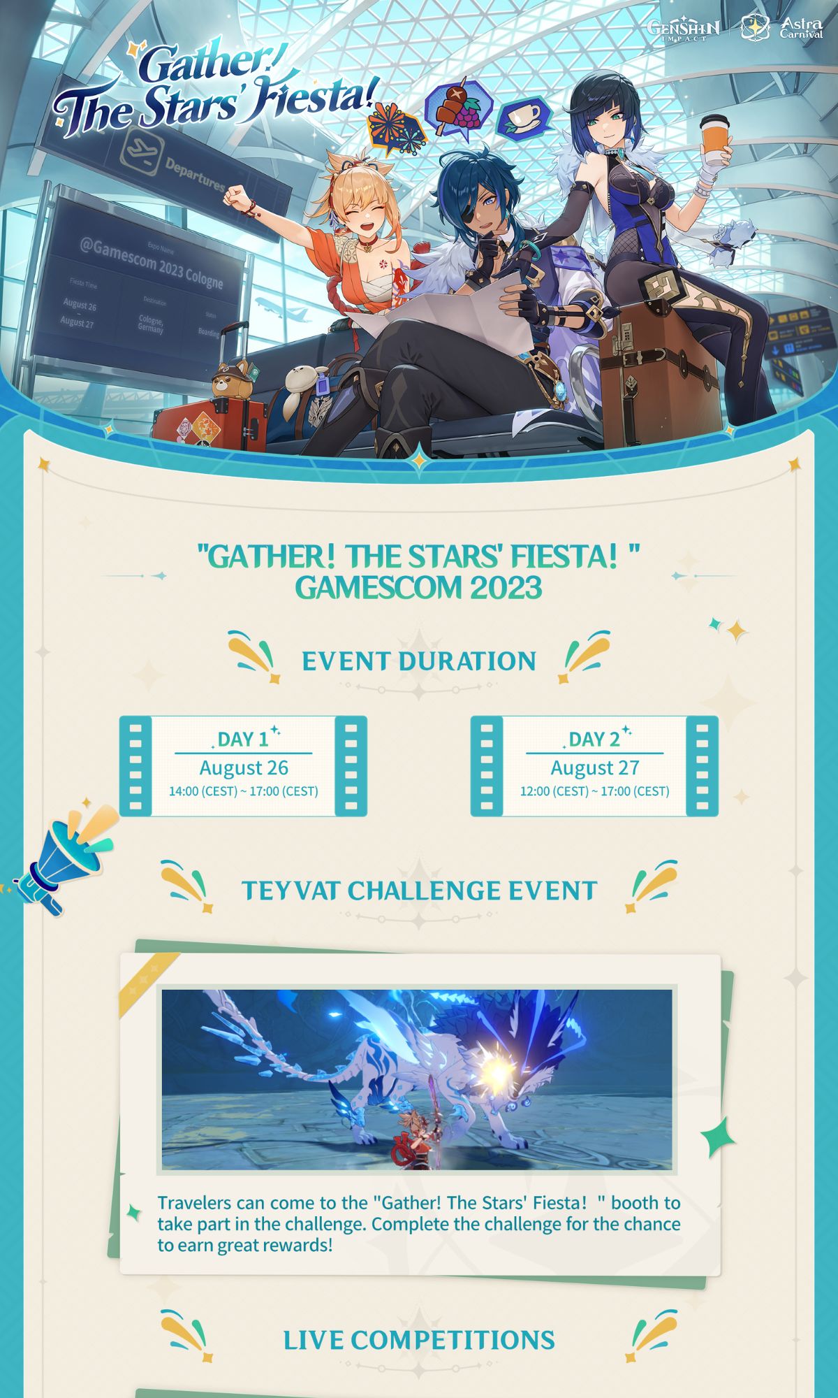 Gamescom Exhibition in Cologne on August 26!