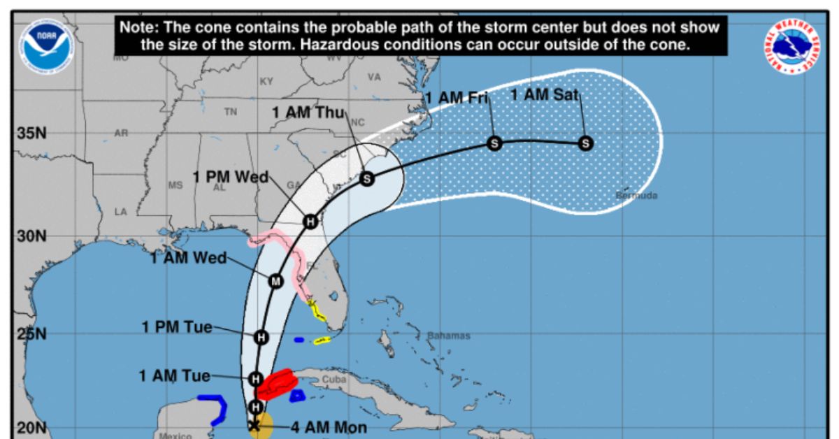 Tropical Storm Idalia forecast to become major hurricane near western Cuba