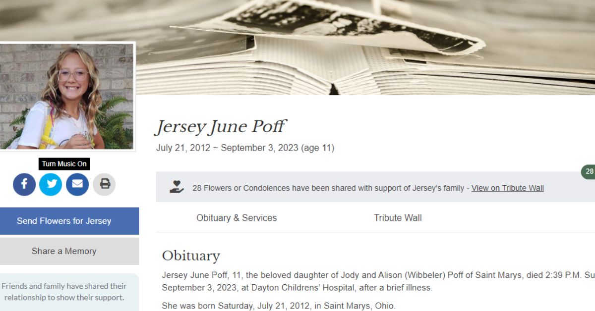 Jersey June Poff Obituary 